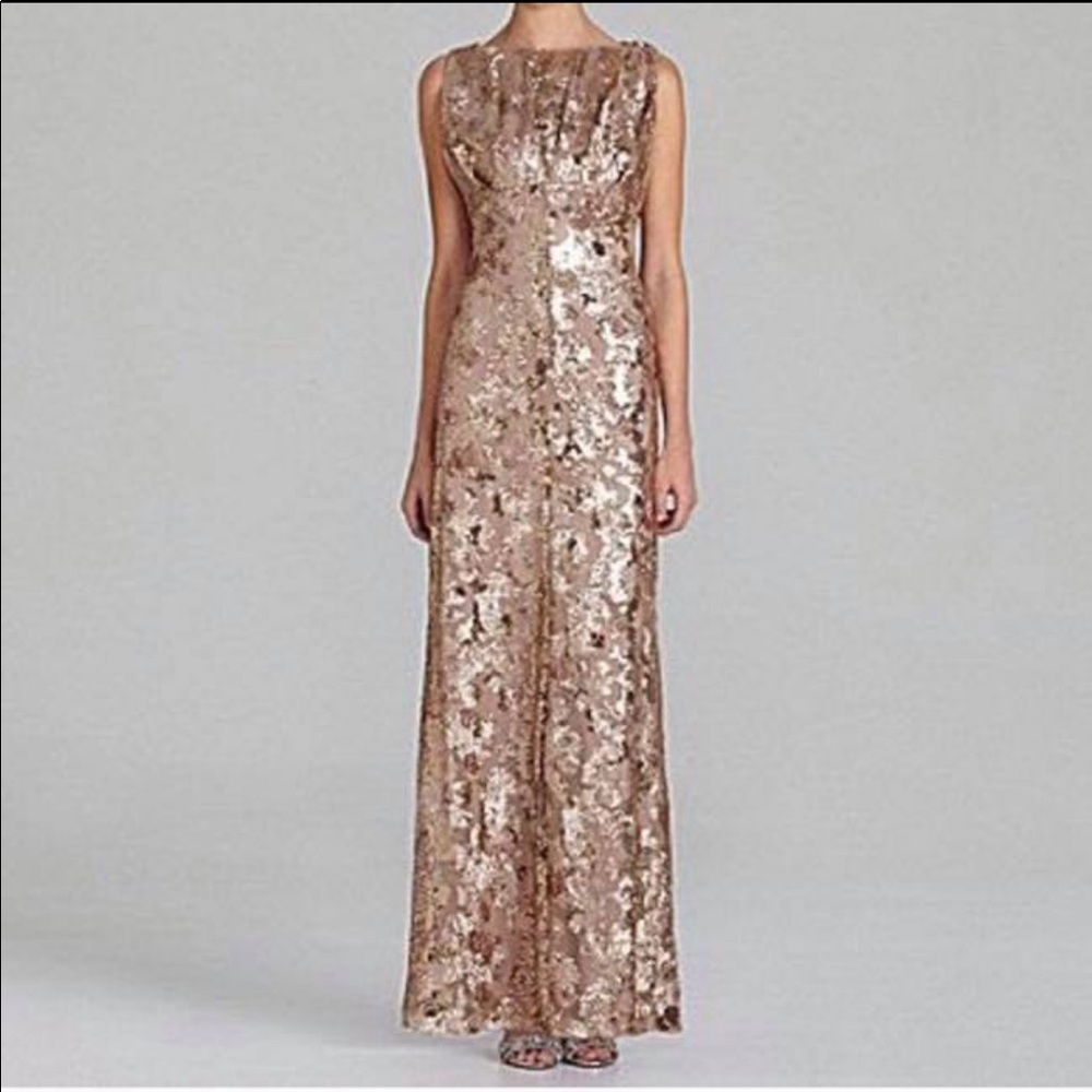 Jessica Simpson Rose Gold Sequined Dress